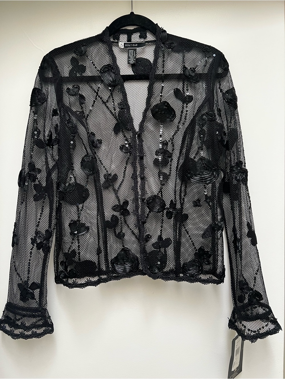 JS Boutique Embellished Blouse with Buttons Size 10 NWT $75